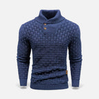 Rocal Outlet | Men’s Sweater – Lapel Knit Winter Classic