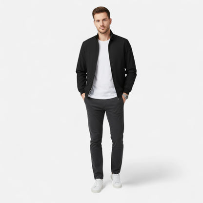 Rocal Outlet | Chaqueta de hombre – Elegancia beige ligera con cremallera