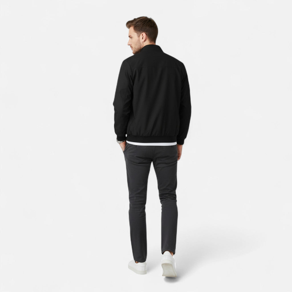 Rocal Outlet | Men’s Jacket – Lightweight Zip-Up Beige Elegance