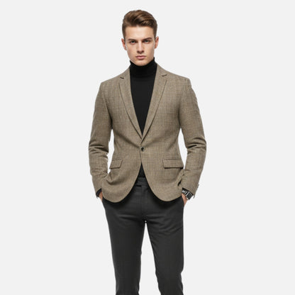 Rocal Outlet | Blazer de hombre ligero para negocios – elegancia geométrica