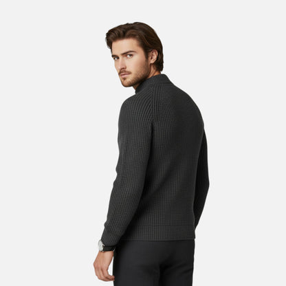Rocal Outlet | Suéter Entallado para Hombre – Elegancia en Punto Acanalado