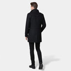 Rocal Outlet | Men’s Long Coat – Vintage Contrast-Collar Elegance