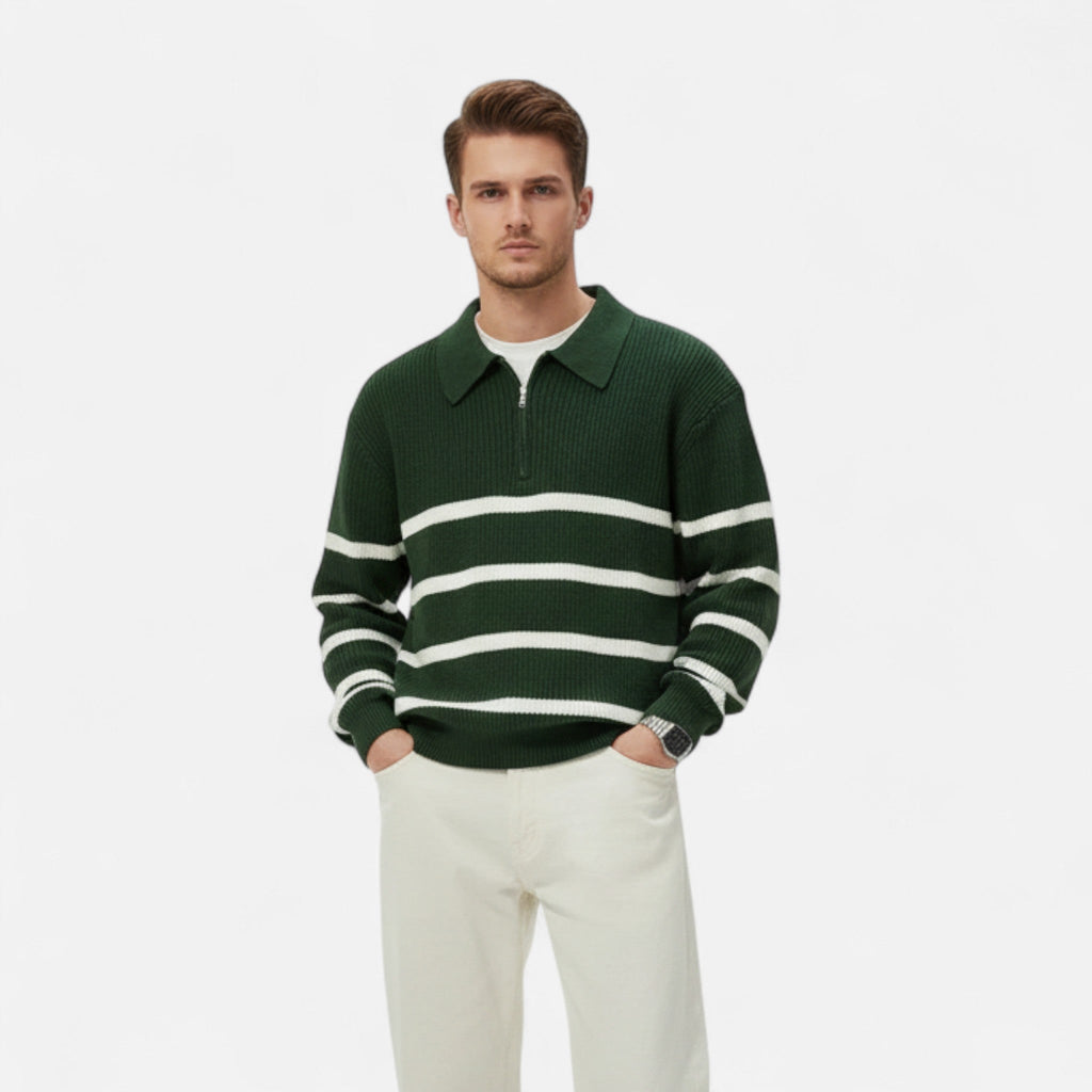 Rocal Outlet | Men’s Striped Knitwear – Heritage Casual Elegance