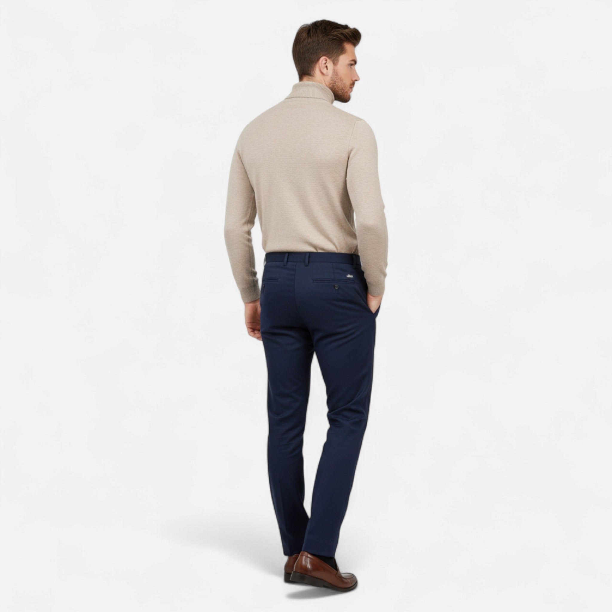 Rocal Outlet | Men’s Sweater – High Turtleneck Knitted Heritage