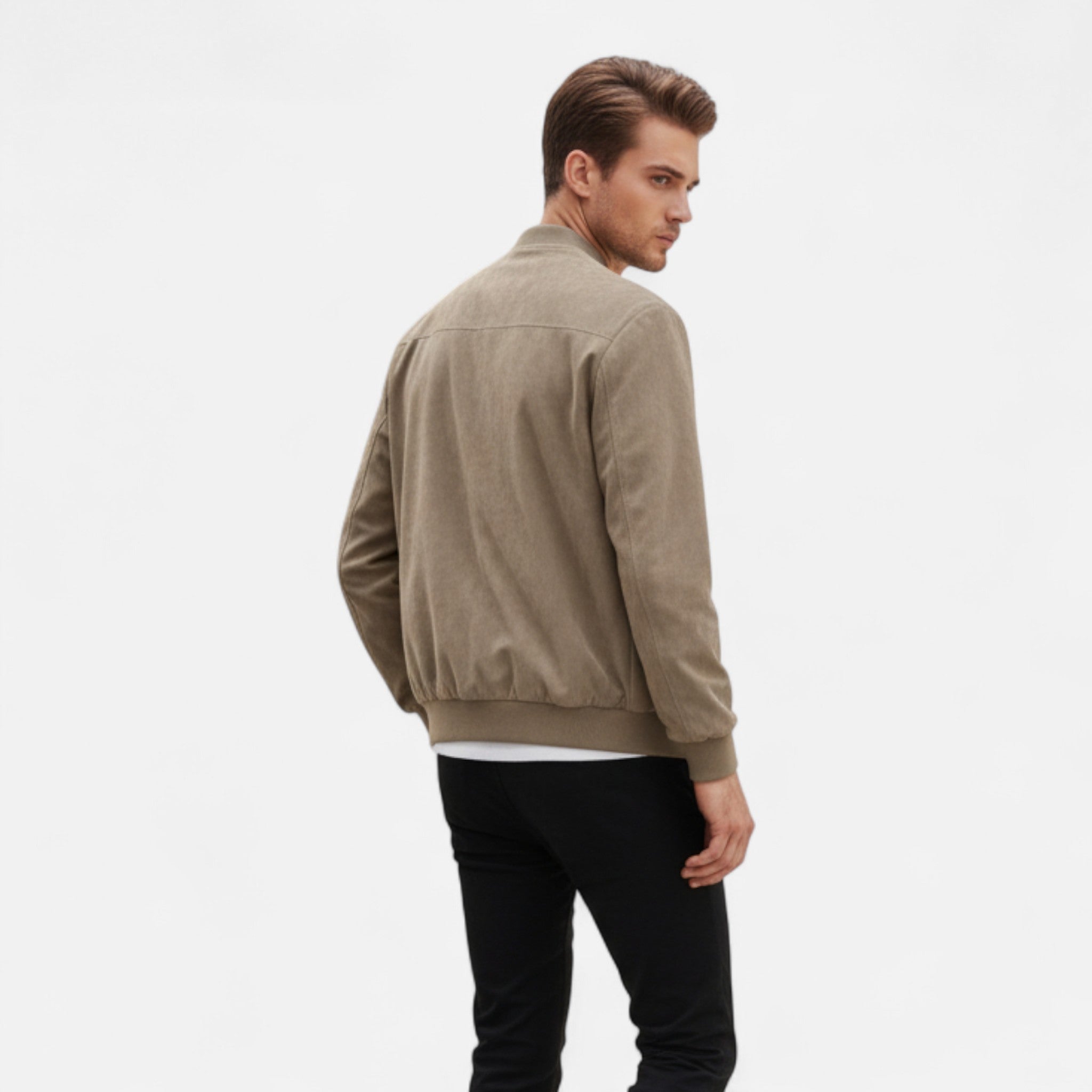 Rocal Outlet | Chaqueta Aviador de Ante para Hombre – Estilo Clásico de Vuelo