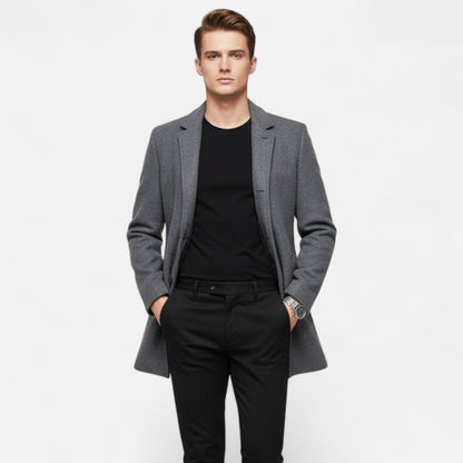 Rocal Outlet | Abrigo de Lana para Hombre – Elegancia Clásica de Invierno
