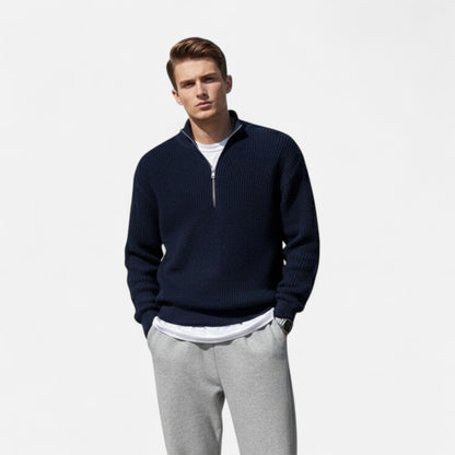 Rocal Outlet | Jersey con Cremallera para Hombre – Cuello Semi-Alto Heritage