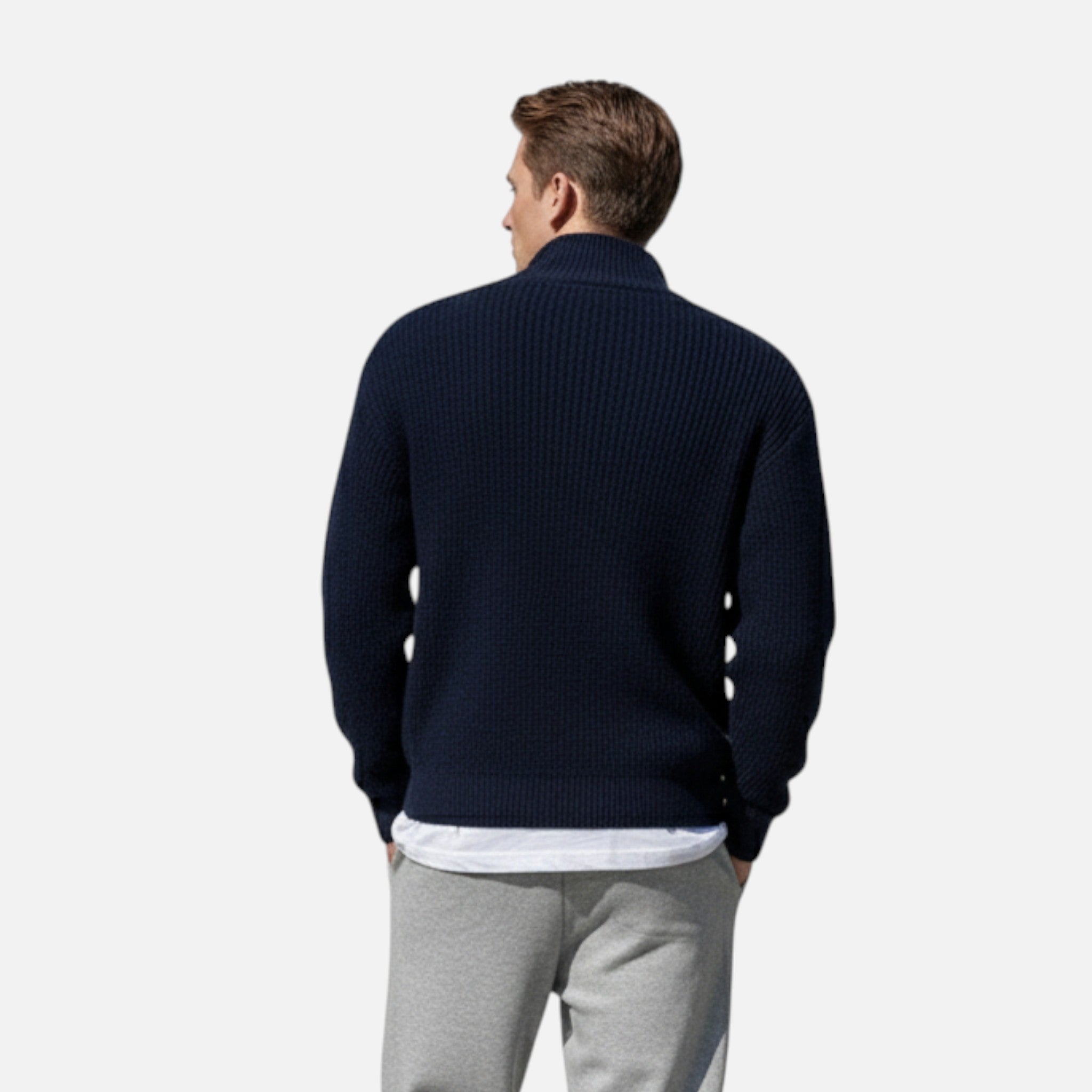 Rocal Outlet | Jersey con Cremallera para Hombre – Cuello Semi-Alto Heritage