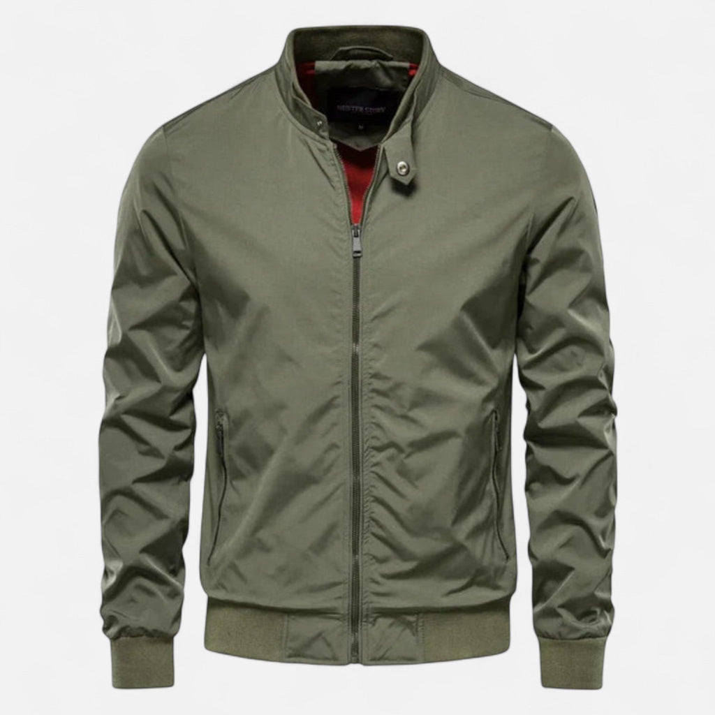 Rocal Outlet | Men’s Lightweight Bomber Jacket – Classic Ribbed Collar Design