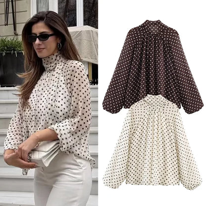 Blusa Lunares Rocal | Envío Gratis Hoy
