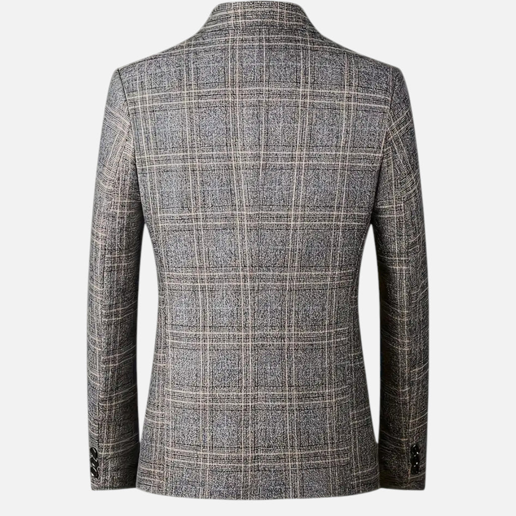 Rocal Outlet | Men’s Lightweight Business Blazer – Geometric Elegance