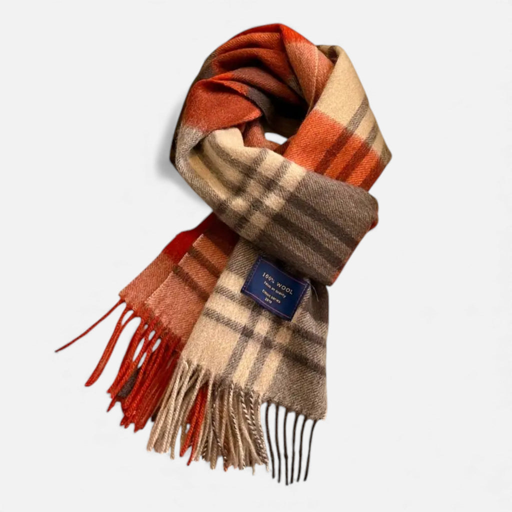 Rocal Outlet | British Classic Wool Scarf – Retro Striped Winter Elegance