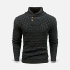 Rocal Outlet | Men’s Sweater – Lapel Knit Winter Classic