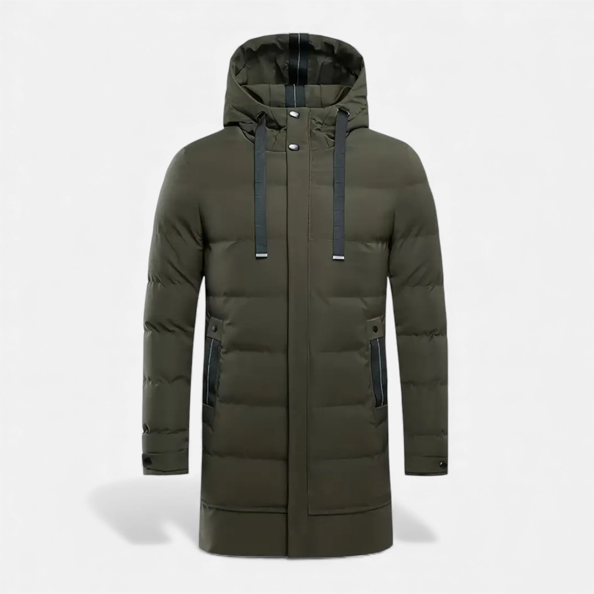 Rocal Outlet | Abrigo largo de hombre – esencial casual con capucha
