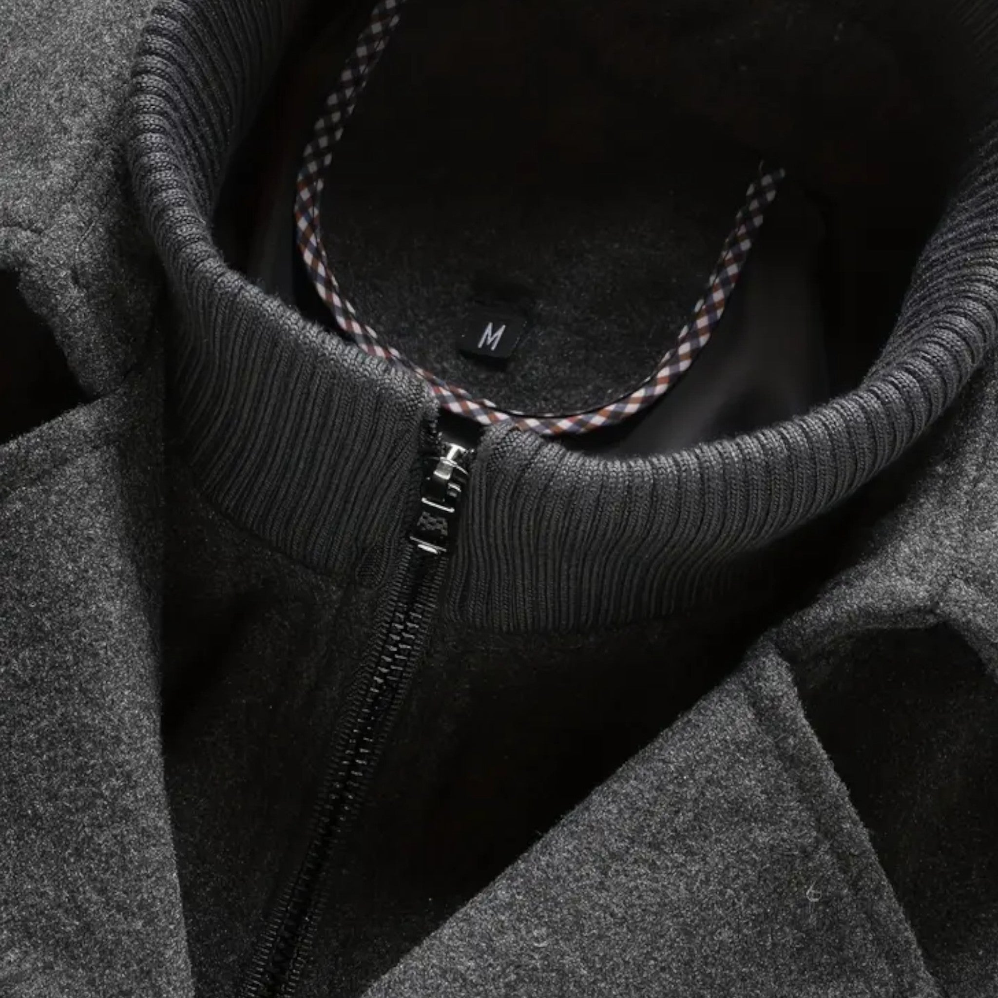 Rocal Outlet | Men’s Long Coat – Vintage Contrast-Collar Elegance