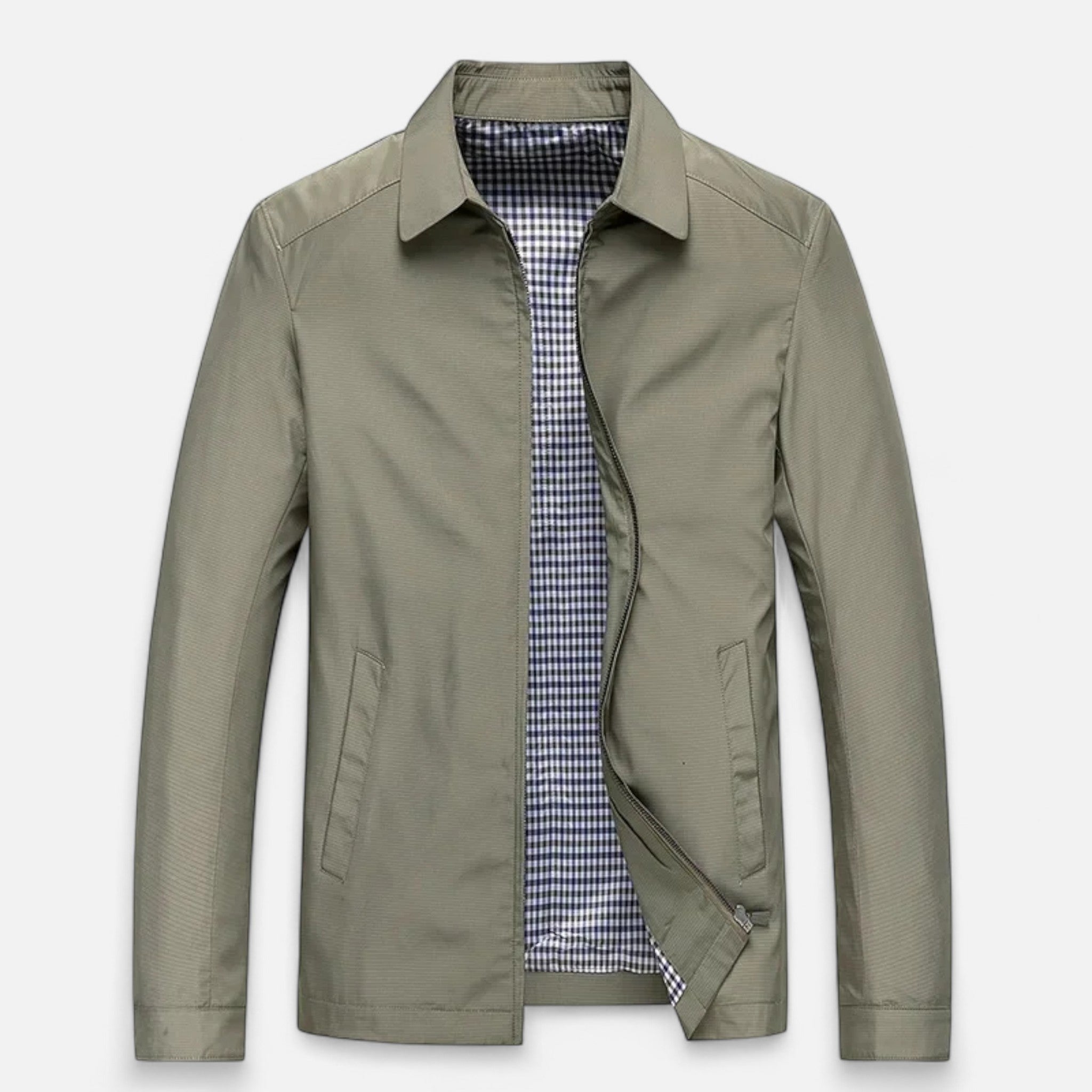 Rocal Outlet | Men’s Jacket – Lightweight Turn-Down Collar Elegance