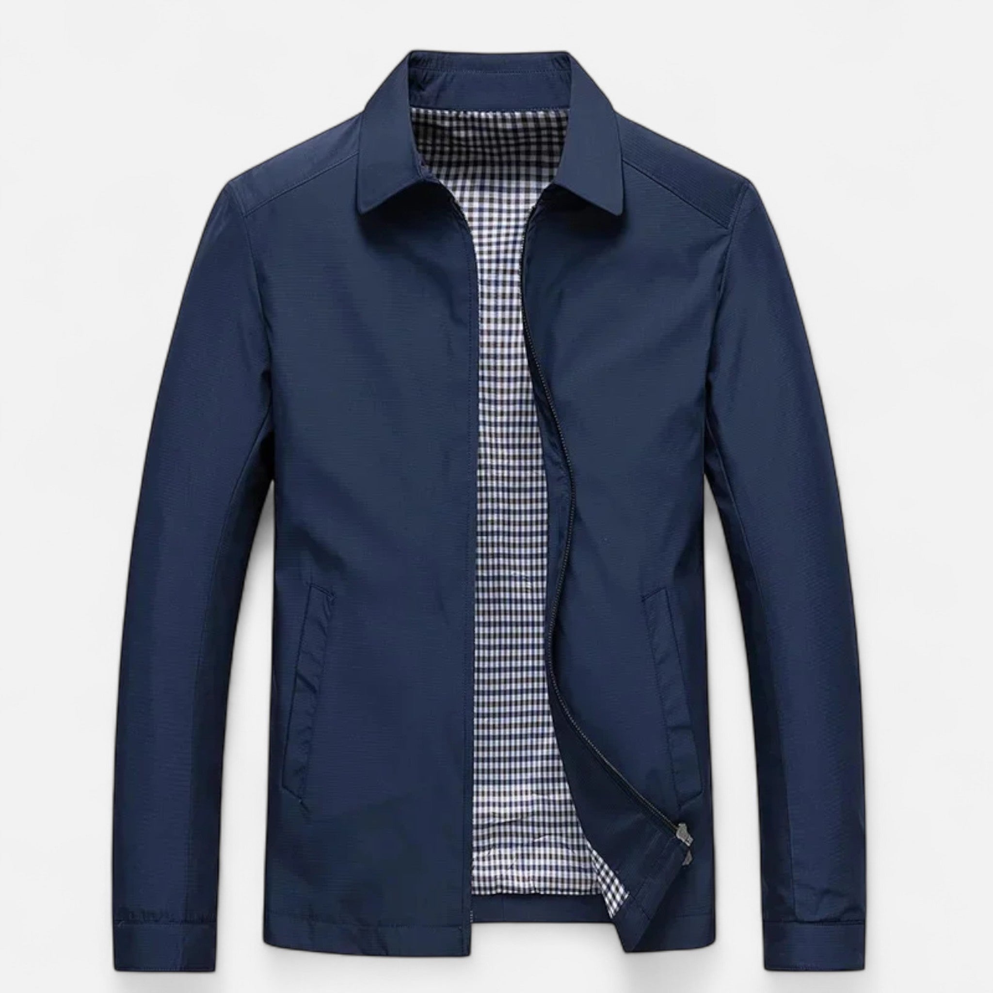 Rocal Outlet | Men’s Jacket – Lightweight Turn-Down Collar Elegance