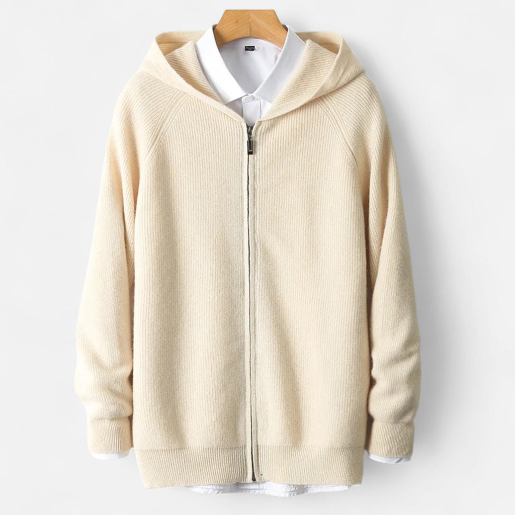 Rocal Outlet | Men’s Padded Cardigan – Heritage Hooded Knit