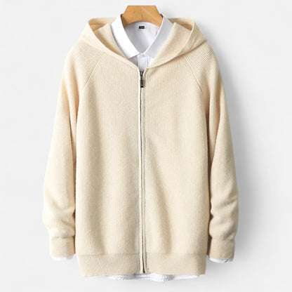 Rocal Outlet | Cárdigan Acolchado para Hombre – Punto Heritage con Capucha