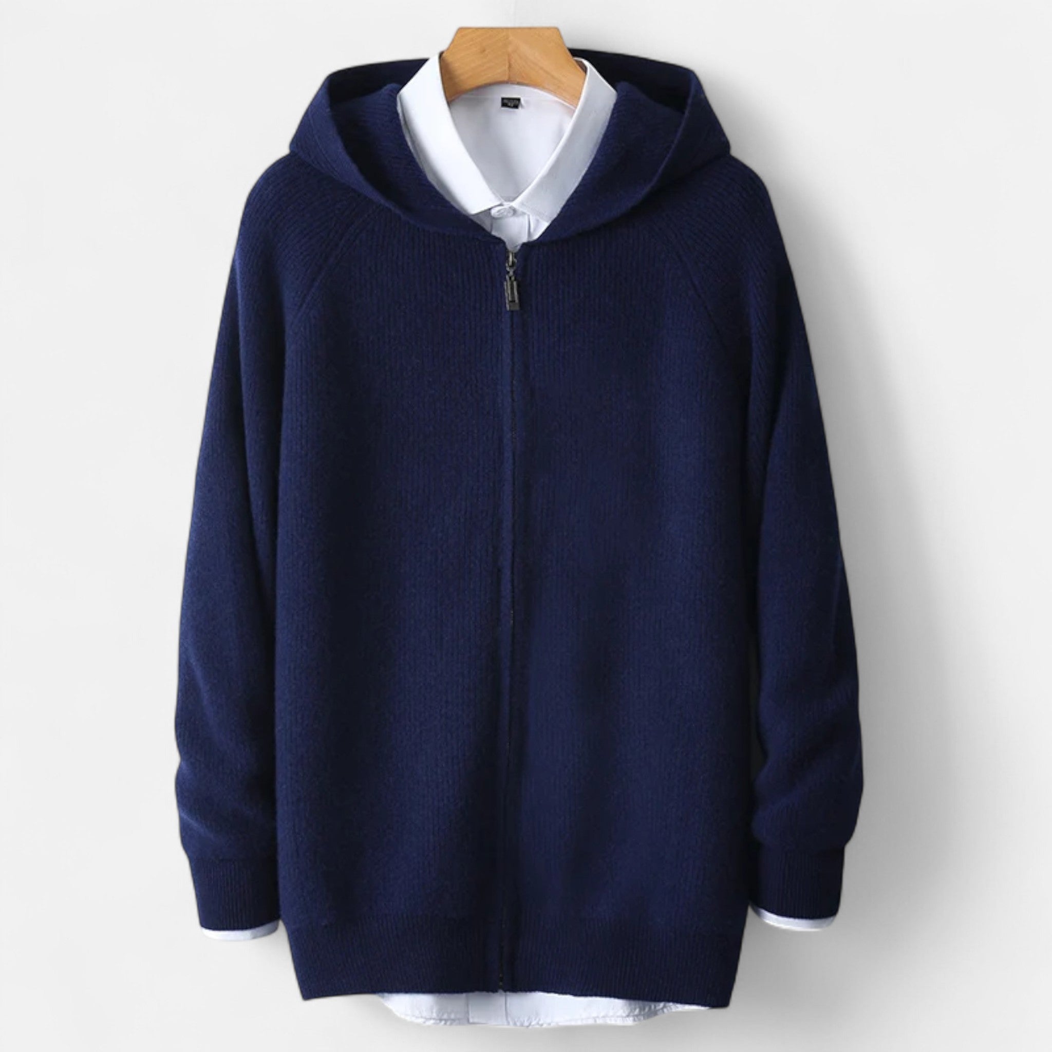 Rocal Outlet | Cárdigan Acolchado para Hombre – Punto Heritage con Capucha