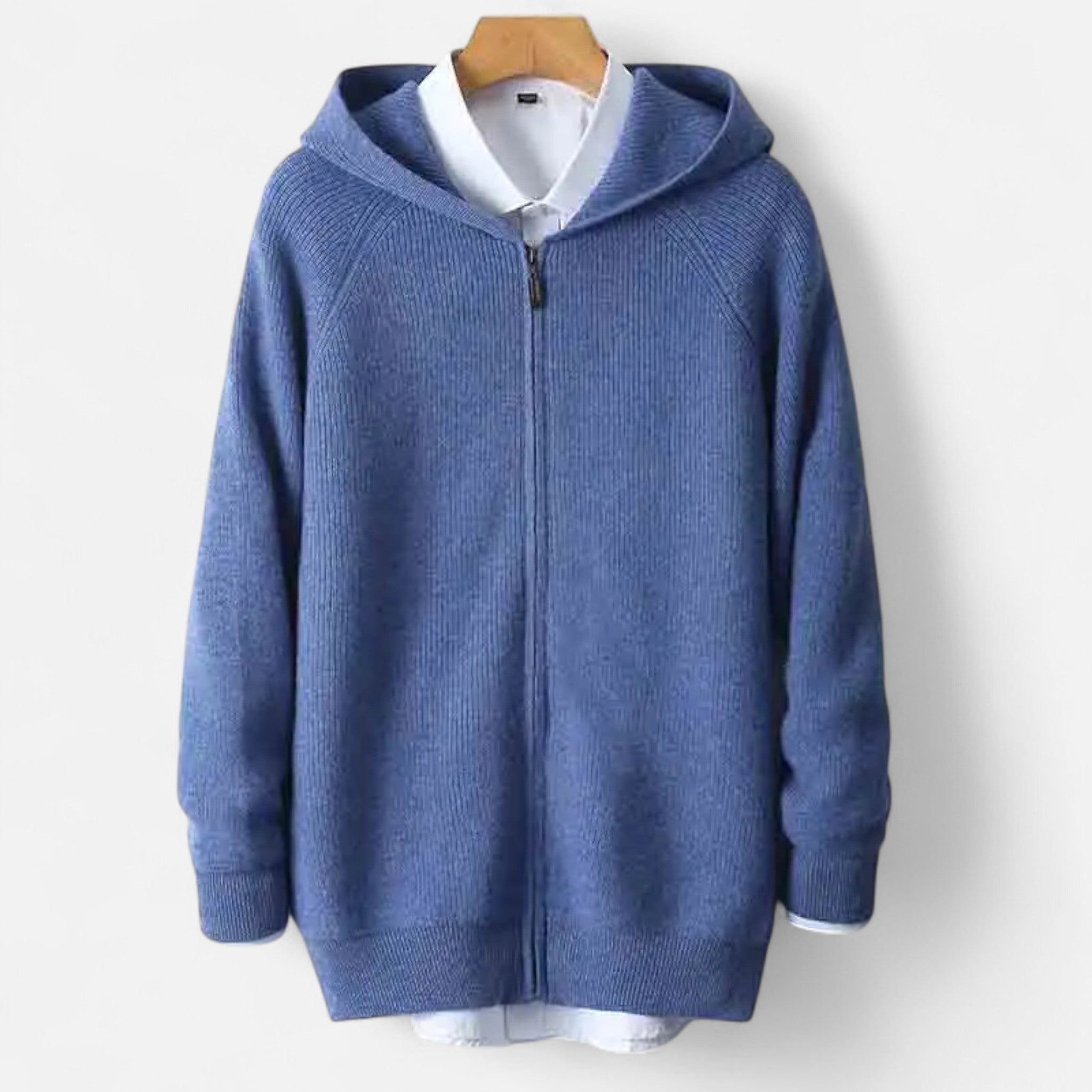 Rocal Outlet | Cárdigan Acolchado para Hombre – Punto Heritage con Capucha