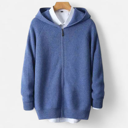 Rocal Outlet | Cárdigan Acolchado para Hombre – Punto Heritage con Capucha