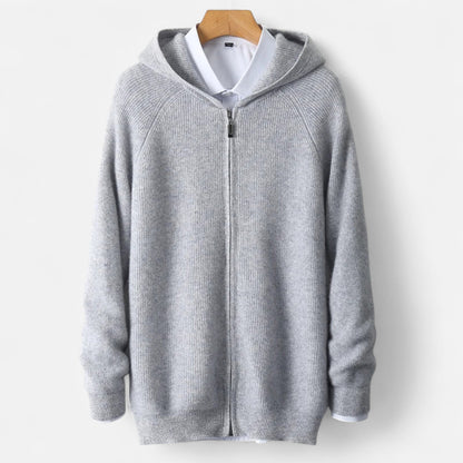 Rocal Outlet | Cárdigan Acolchado para Hombre – Punto Heritage con Capucha