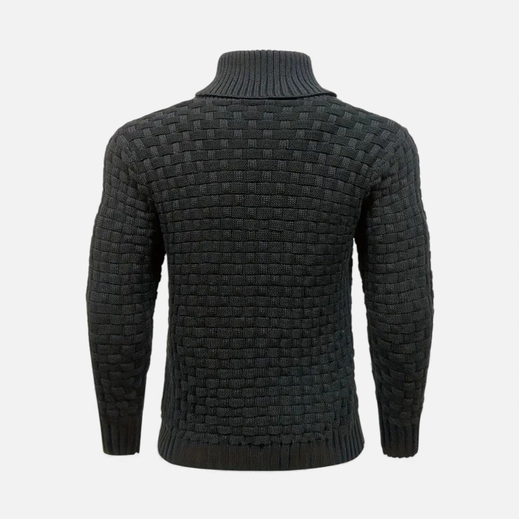 Rocal Outlet | Men’s Sweater – Lapel Knit Winter Classic