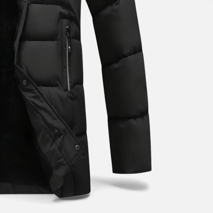Rocal Outlet | Abrigo Largo para Hombre – Clásico Invernal con Cuello Mao