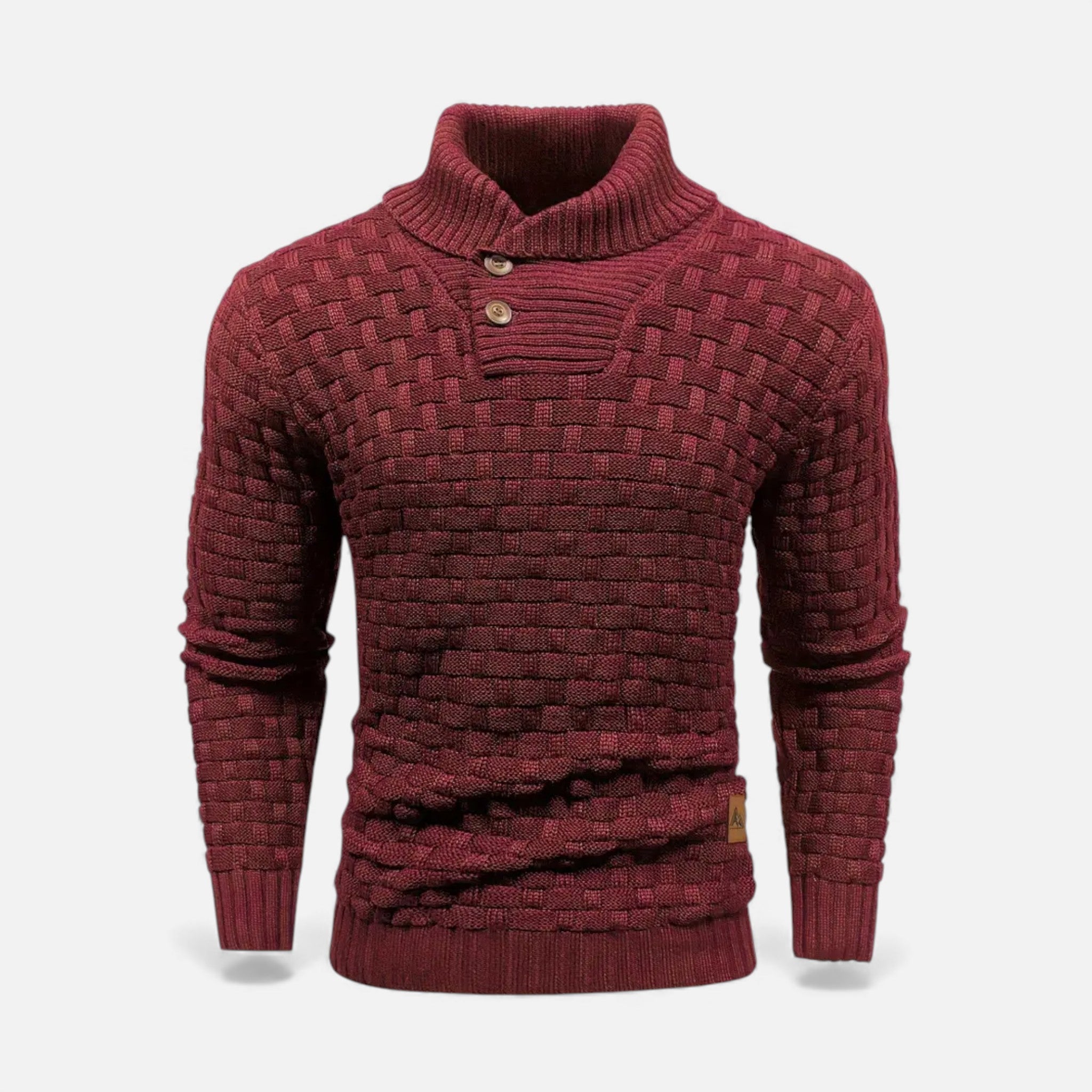 Rocal Outlet | Men’s Sweater – Lapel Knit Winter Classic