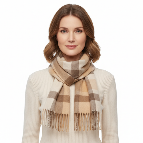 Rocal Outlet | British Classic Wool Scarf – Retro Striped Winter Elegance