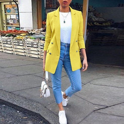 Rocal Outlet | Blazer Sólida Doble Botonadura