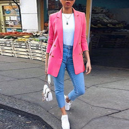 Rocal Outlet | Blazer Sólida Doble Botonadura